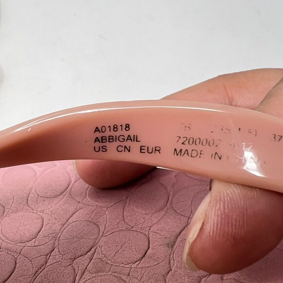 COACH Abbigail Rubber ROSE Turnlock Flip Flops Sz 7 - Picture 3 of 8